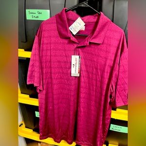 NWT maroon polo XL